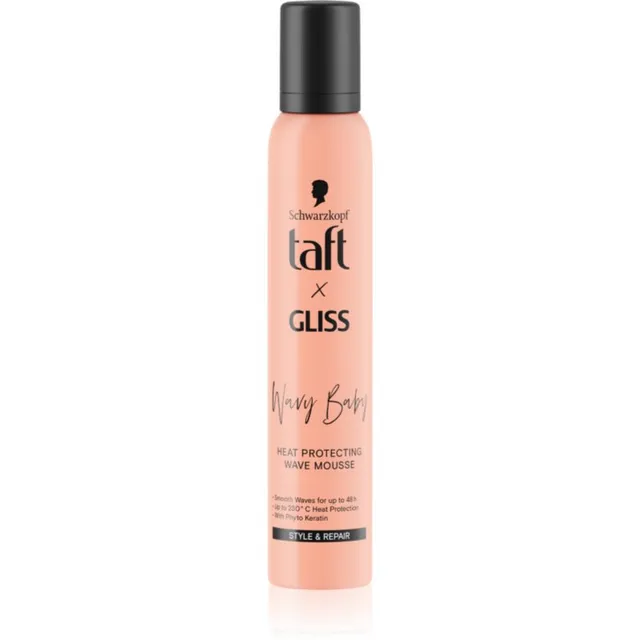 Schwarzkopf Taft x Gliss Termiliselt kaitsev soenguvaht soengule hoidvuse ja kohevuse andmiseks lainelistele ja lokkis juustele 200 ml
