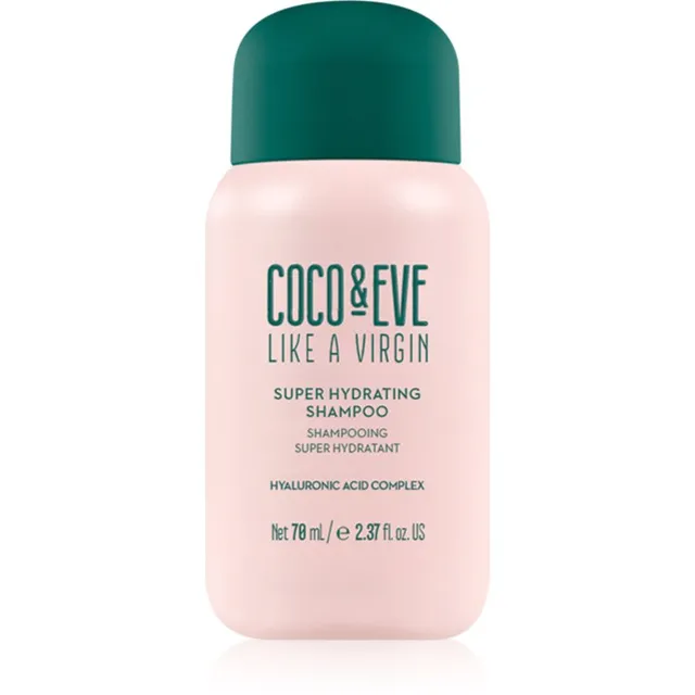 Coco & Eve Like A Virgin Super Hydrating Shampoo Niisutav šampoon säravate ja pehmete juuste jaoks 70 ml