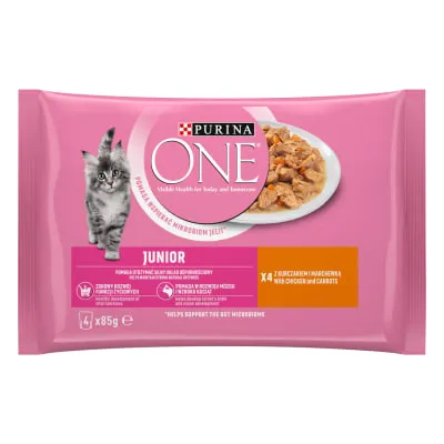 Kiisueine Purina One Junior 4x85g