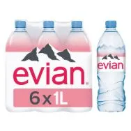 EVIAN looduslik mineraalvesi 6 x 1l PET