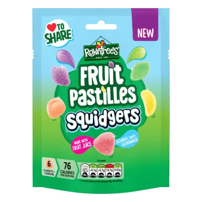Kummikommid puuvil. Rowntrees Squidgers 120g