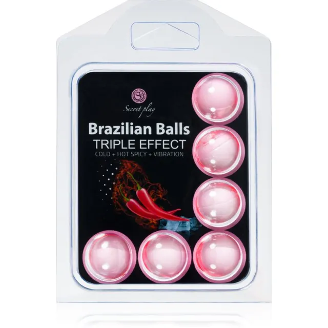 Secret play Brazilian 6 Balls Set Triple Effect Massaažiõli 24 g