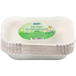 Smile grilltaldrikud Picnic 16x19cm 20tk