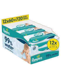 Pampers Aqua niisked beebisalvrätid 12 pakki (720 tk)