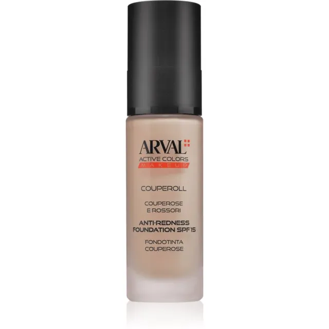 Arval Couperoll Anti-redness foundation SPF15 Väga hea katvusega jumestuskreem SPF 15 02 Pink Beige 30 ml