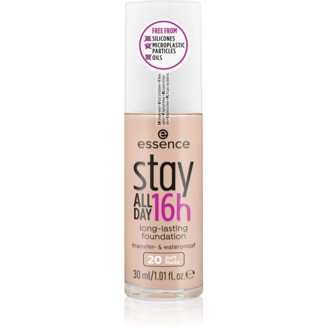 essence Stay ALL DAY 16h Veekindel meik varjund 20 Soft Nude 30 ml