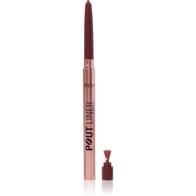 Revolution Pout Liner Huulepliiats maksimaalse kohevuse jaoks varjund Cookie Warm Brown 0.2 g