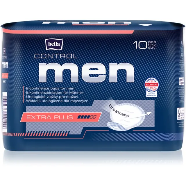 BELLA Control Men Extra plus sidemed uriinipidamatuse jaoks meestele 10 tk