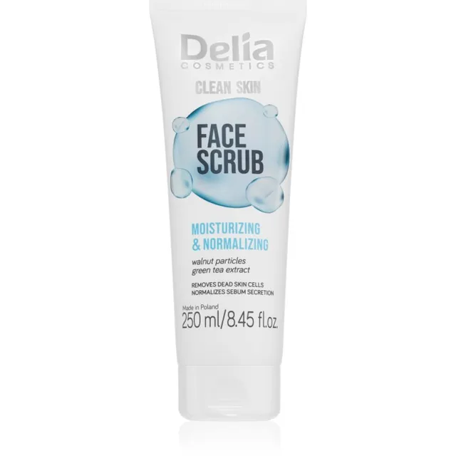 Delia Cosmetics Clean Skin Niisutav näokoorija 250 ml