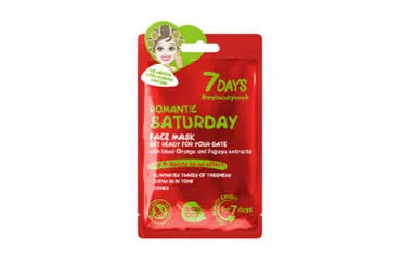 Näomask 7DAYS Romantic Saturday 28g