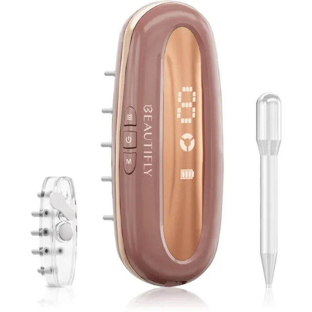 Beautifly LaserBoost Pro massaažiseade juuksekasvu stimuleerimiseks LED-valgustusega Rose Gold 1 tk