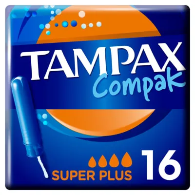 Tampax Compak Super Plus tamp 16tk