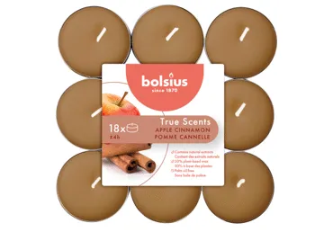 Lõhnateeküünlad BOLSIUS, 18tk,õun-kaneel