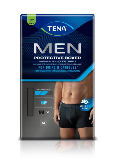 TENA MEN PROTECTIVE BOXER PESTAVAD PÜKSID M MUST N1