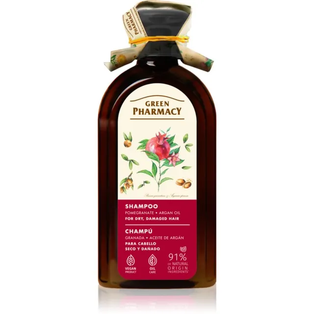 Green Pharmacy Argan Oil & Pomegranate Shampoo Šampoon kuivadele ja kahjustatud juustele argaaniaõliga 350 ml