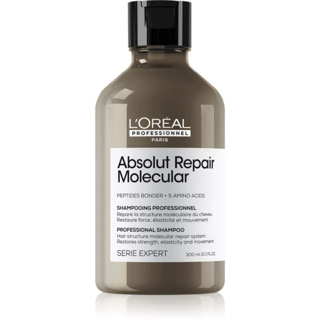 L’Oréal Professionnel Serie Expert Absolut Repair Molecular Tugevdav šampoon kahjustatud juustele 300 ml