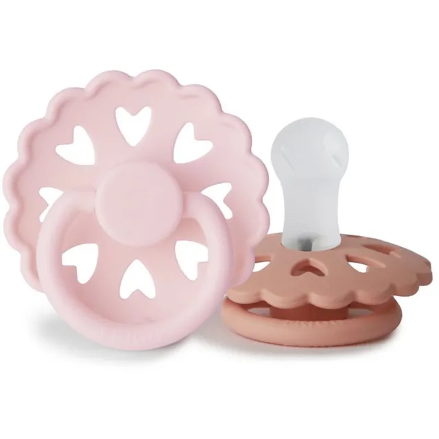 FRIGG Fairytale Round Silicone 2-Pack Size 1 lutt The Snow Queen/The Princess and the Pea 2 tk