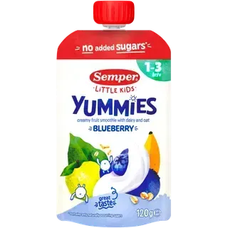 Semper Yummies smuuti mustika 120g 1-3a