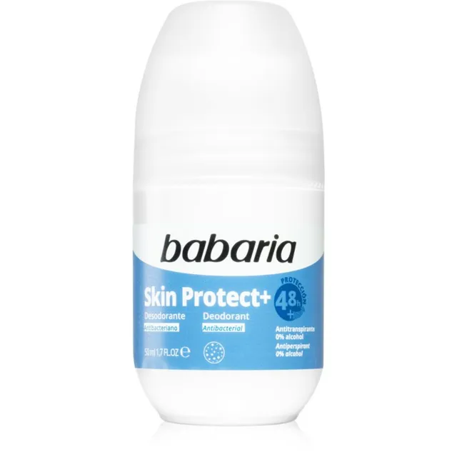 Babaria Deodorant Skin Protect+ Rulldeodorant antibakteriaalsete koostisainetega 50 ml