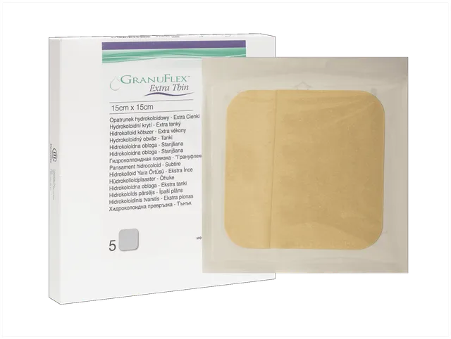 GRANUFLEX EXTRATHIN HÜDROKOLL. PLAASTER 15X15CM STERIILNE N5