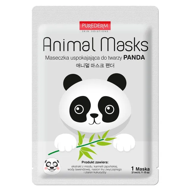 PUREDERM Animal Panda Calming Sheet Mask 21ml