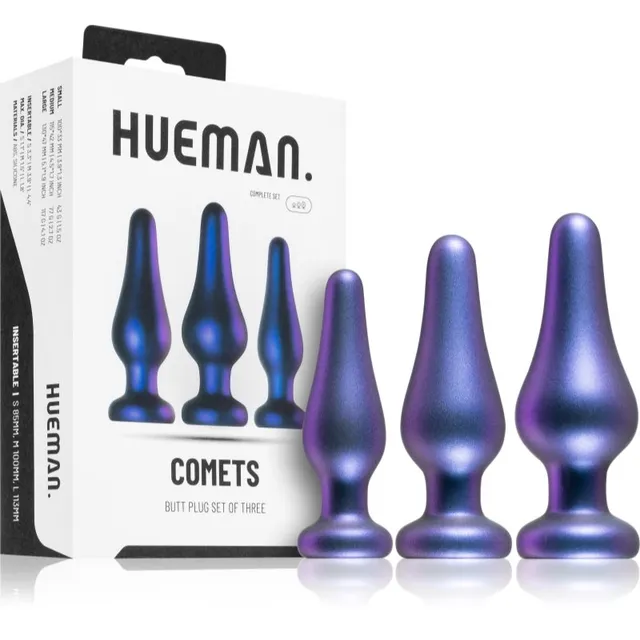 HUEMAN Comets Butt Plug Set anaaltappide komplekt