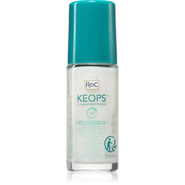 RoC Keops Roll-On Deodorant 0% Aluminium Rulldeodorant tundlikule nahale lõhnatu 30 ml