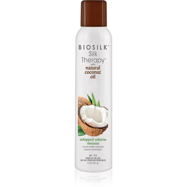 CHI BioSilk Silk Therapy with Coconut Oil Whipped Volume Mousse kohevust andev juuksevaht juustele kookosõliga 227 g