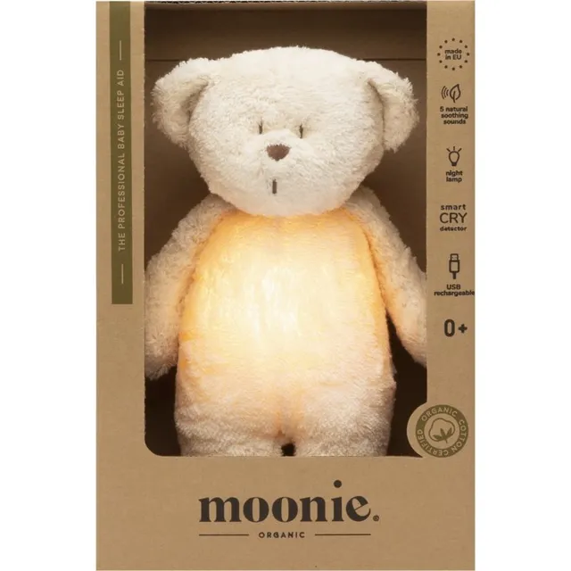 Moonie Bear 2.0 Organic Polar une mänguasi meloodiaga 1 tk