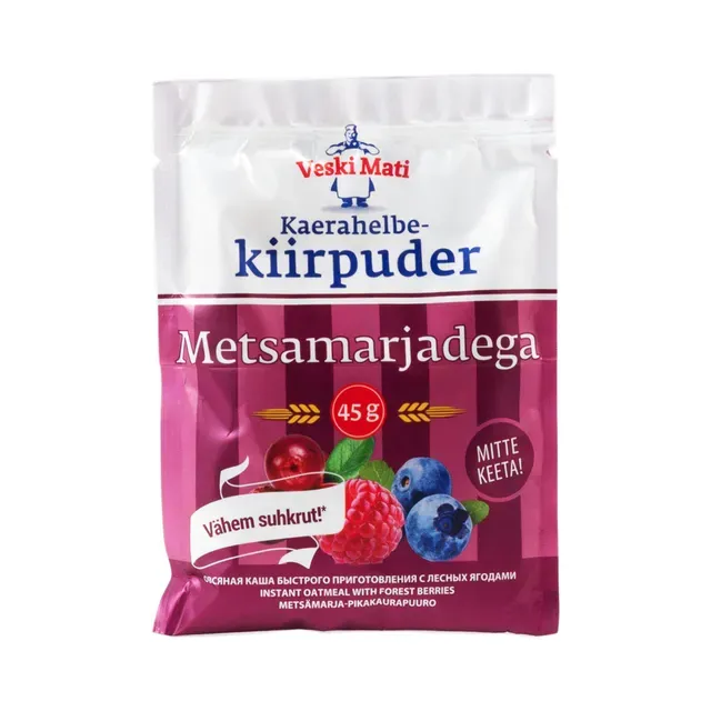 Kaerahelbe kiirpuder metsamarjadega, VESKI MATI, 45 g