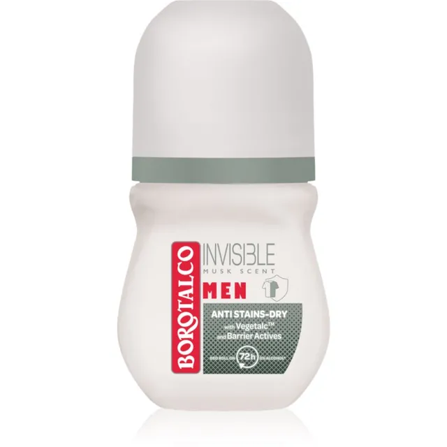 Borotalco MEN Invisible Rulldeodorant 72 tundi lõhnatooted Musk 50 ml