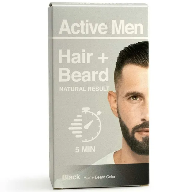 Active Men Hair & Beard Color Black