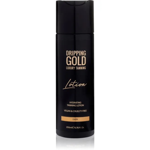 Dripping Gold Luxury Tanning Lotion Niisutav päevituspiim sügavaks päevituseks varjund Dark 200 ml
