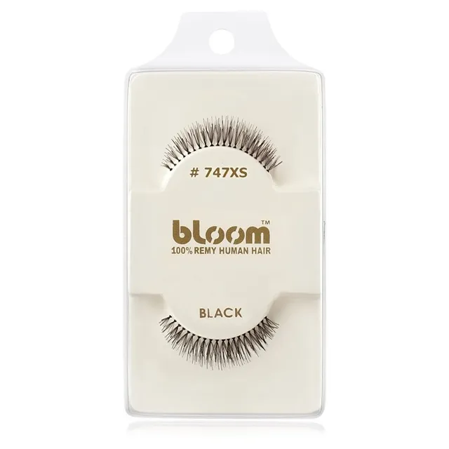 Bloom Natural Kleebitavad ripsmed inimjuustest No. 747XS (Black) 1 cm