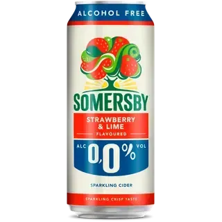 Somersby Strawberry&Lime alkoholivaba siider 500ml