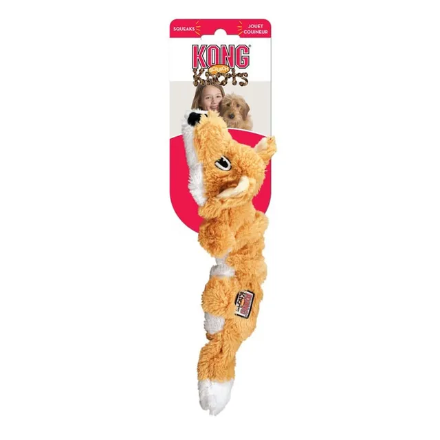 KONG Scrunch Knots koera mänguasi, rebane, M/L