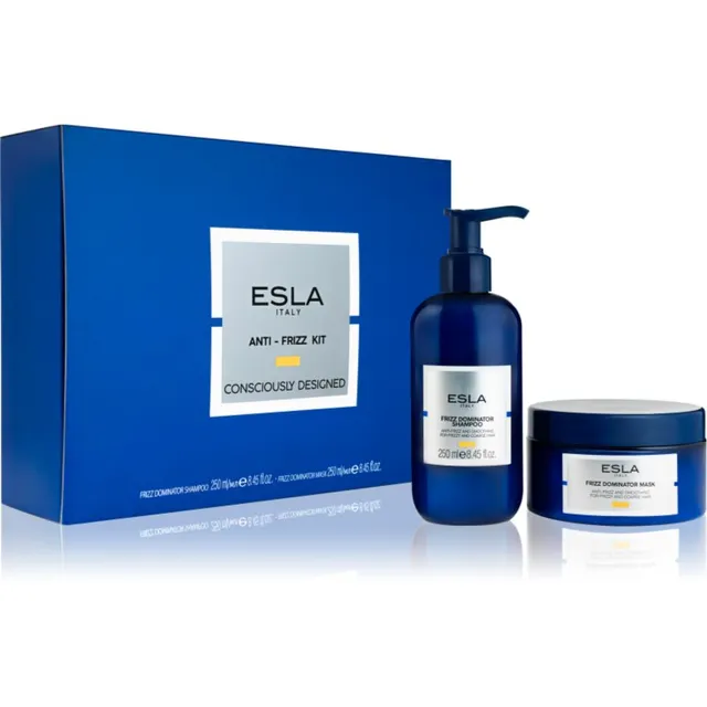ESLA ITALY Frizz Dominator komplekt käharate juuste hoolduseks
