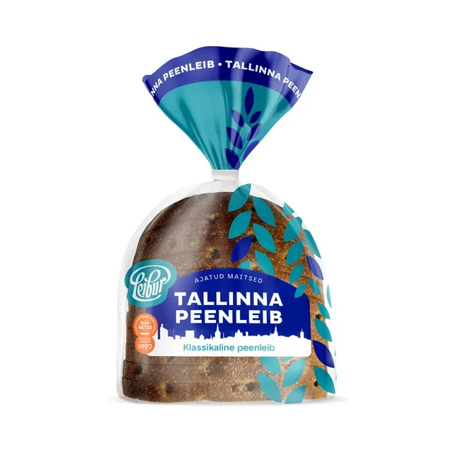 Tallinna peenleib viilutatud, LEIBUR, 490 g