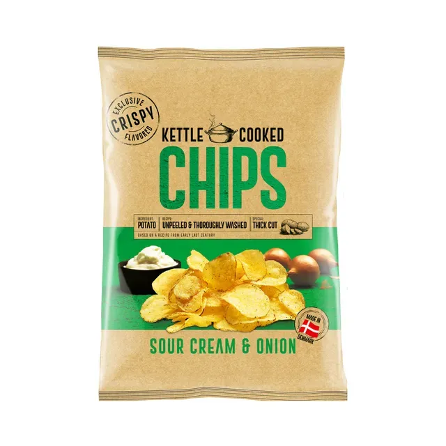 Kartulikrõps Kettle Cooked hapukoore - sibula, CRISPY, 150 g