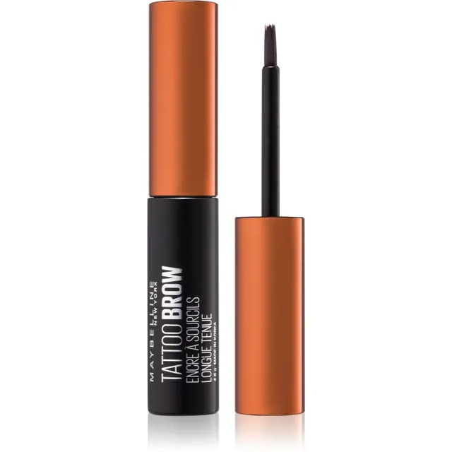 MAYBELLINE NEW YORK Tattoo Brow geeljas poolpüsivärv kulmudele varjund Medium Brown 4.6 g