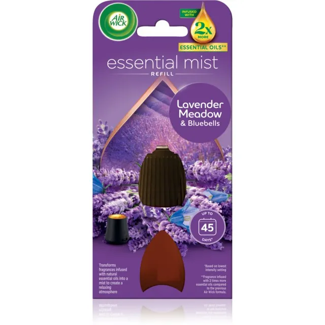 Air Wick Essential Mist Lavender Meadow & Bluebells täide aroomihajutitele 20 ml