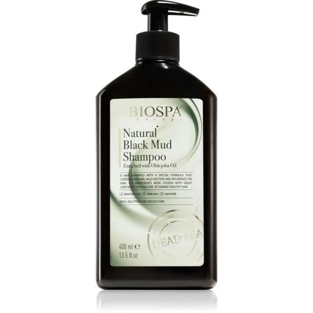 Sea of Spa Bio Spa Natural Black Mud Toitev šampoon elututele juustele 400 ml
