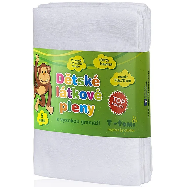 T-TOMI TETRA White riidest mähkmed High Quality 70x70 cm 5 tk