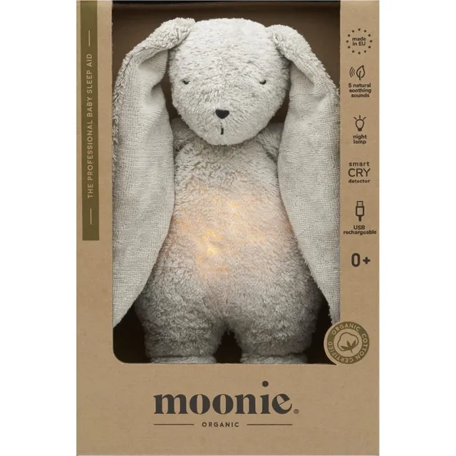 Moonie The Humming Friend 2.0 Organic Grey une mänguasi meloodiaga 1 tk