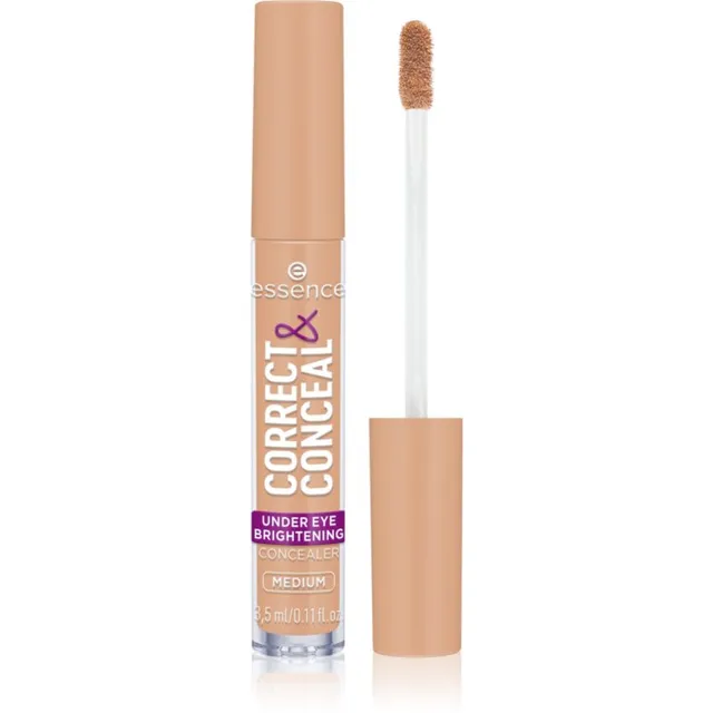 essence CORRECT & CONCEAL Valgustpeegeldav peitekreem silmaaluste rõngaste hoolduseks varjund 20 Medium 3 ml