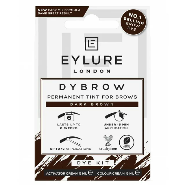 Eylure Dybrow Permanent Tint For Brows Dark Brown Komplekt