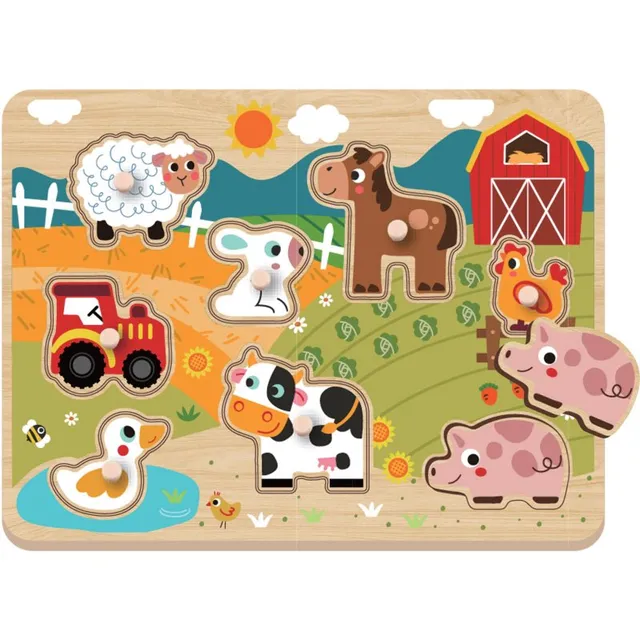 2Kids Toys Puzzle pusle Farm 18m+ 9 tk