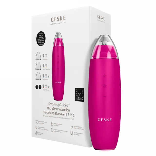GESKE SmartAppGuided™ MicroDermabrasion Blackhead Remover 7in1