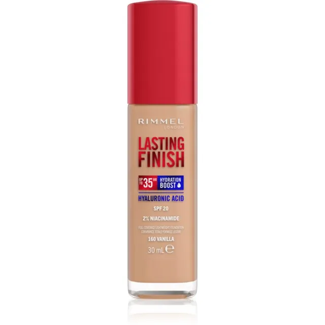 Rimmel Lasting Finish 35H Hydration Boost Niisutav jumestuskreem SPF 20 varjund 160 Vanilla 30 ml