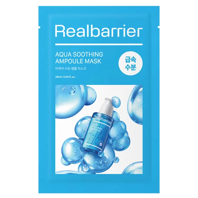 REAL BARRIER Aqua Soothing Ampoule Sheet Mask 28ml